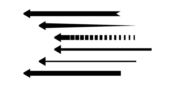 Значок Вектора Стрелки Изолированный Элемент Дизайна — стоковый вектор