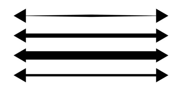 Langes Pfeil Vektorsymbol Isoliertes Gestaltungselement — Stockvektor