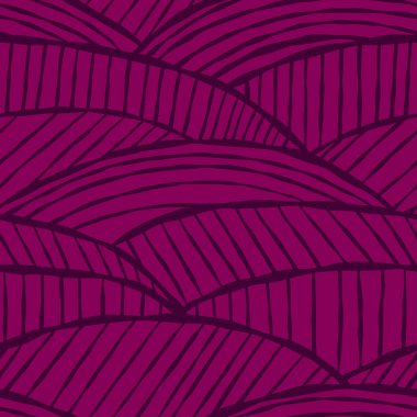 Üzüm bağı alanı vektörsüz dokusu. Dalgalı çizgileri olan soyut duvar kağıdı desenli tarım. Şarap şişesi ambalajı ve Menü tasarımı.