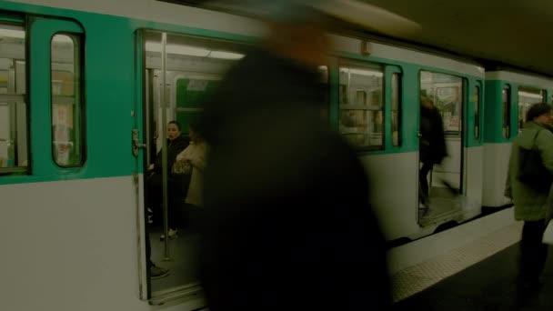 Aerial Metro Paris Αργό Κλείστρο — Αρχείο Βίντεο
