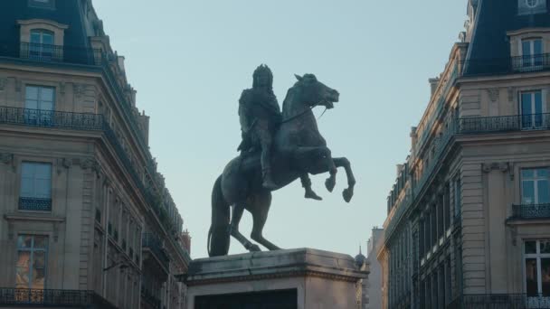 Paříž Francie Června 2023 Časné Ráno Place Des Victoires — Stock video