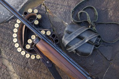 Av tüfeği, himaye. Üst görünüm.