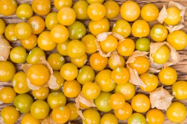 Cape bektaşi üzümü (Physalis peruviana) meyveleri yakın plan