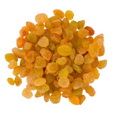 Beyaz arka planda izole edilmiş sarı üzümler. Yakın plan. en üstteki görünüm