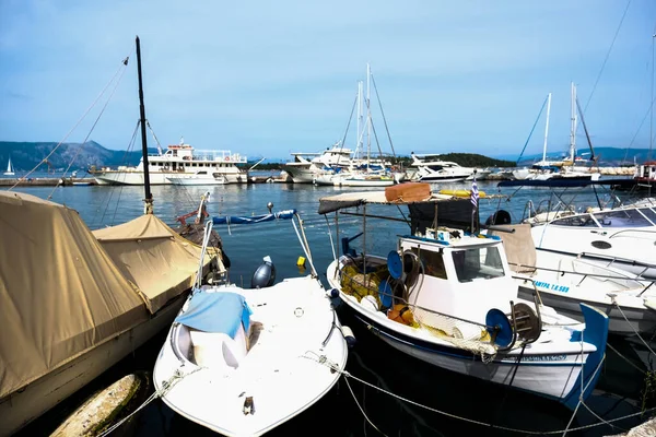 Острів Корфу Греція 20212 Красивий Вид Порт Корфу Порт Біля — стокове фото