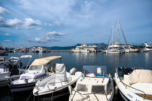 Острів Корфу Греція 20212 Красивий Вид Порт Корфу Порт Біля — стокове фото