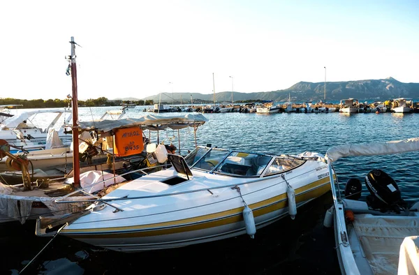 Ilha Corfu Grécia 20212 Bela Vista Marina Porto Corfu Porto — Fotografia de Stock