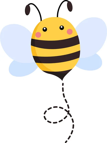 Vector Cute Bee — Stock Vector