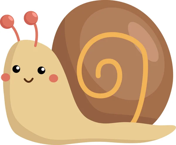Vector Cute Snail — Wektor stockowy