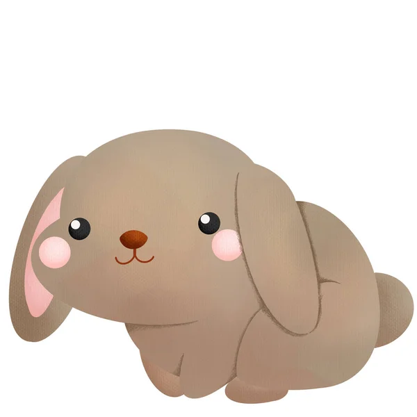 Watercolor Cute Rabbit — Stock Photo, Image