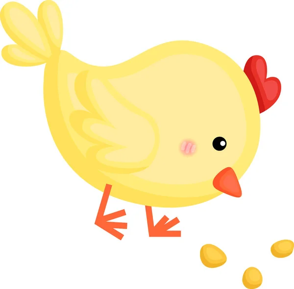 Vector Cute Chick — Stock Vector