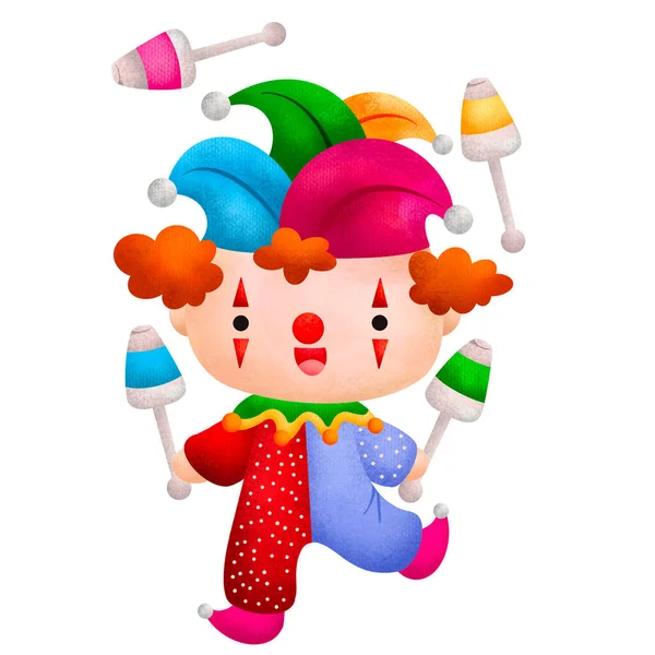 Illustration Clown — Stock Photo, Image