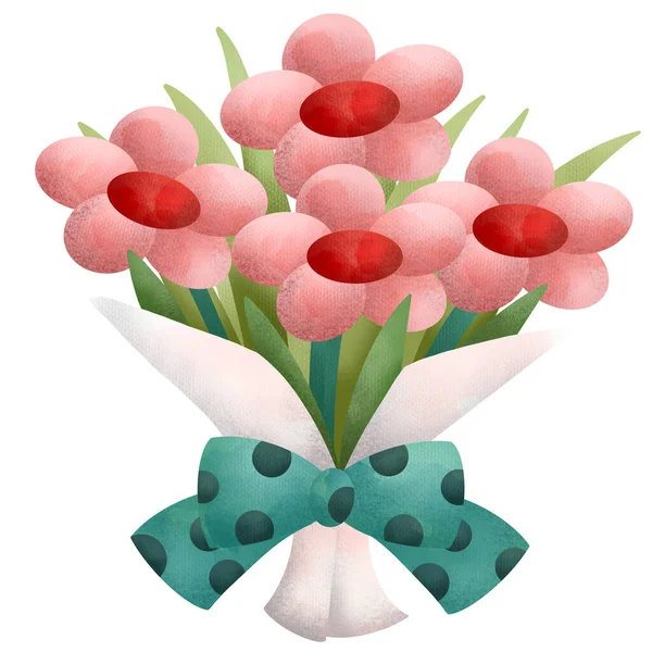 Ilustracja Bukietu Kwiatów — Zdjęcie stockowe