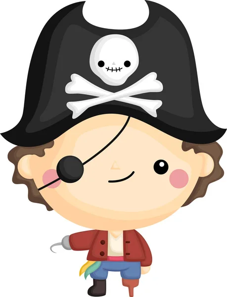 Vecteur Pirate Mignon — Image vectorielle
