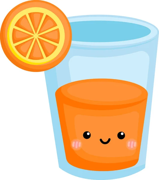オレンジジュースのベクター — ストックベクタ