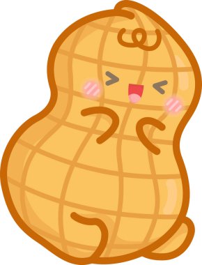 Tatlı bir fıstığın vektörü.