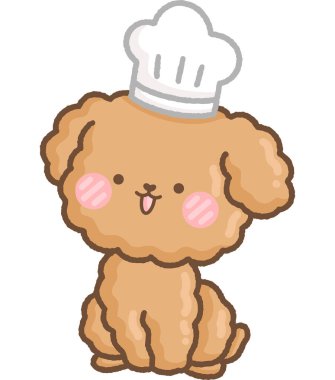 şirin bir köpeğin vektörü.