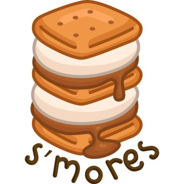 Lezzetli smores vektörü 
