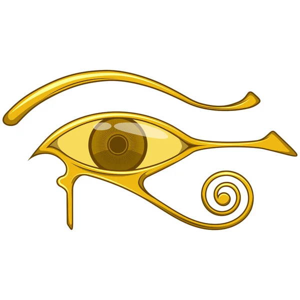 Szem Horus Szimbólum Védelem Amulett Származó Ókori Egyiptomi Szimbólum Származik — Stock Vector