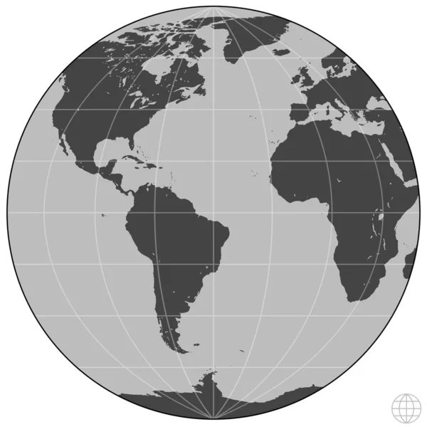Vector Design Planet Earth Design Terrestrial Sphere — Stock Vector