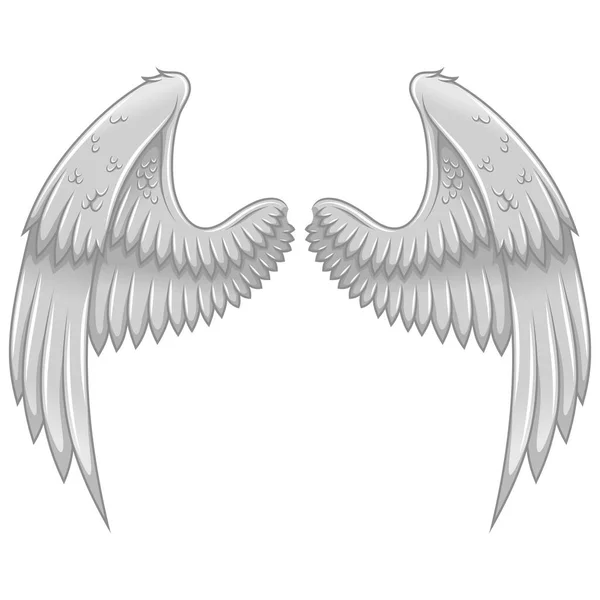 Vector Design Angel Wings Bird Wings Decoration — Wektor stockowy