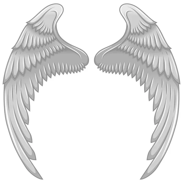 Vector Design Angel Wings Bird Wings Decoration — Stok Vektör