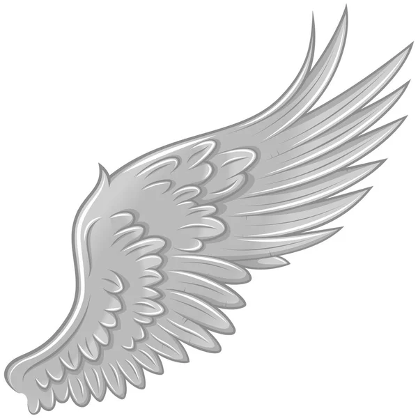 Vector Design Angel Wings Bird Wings Decoration — Vetor de Stock