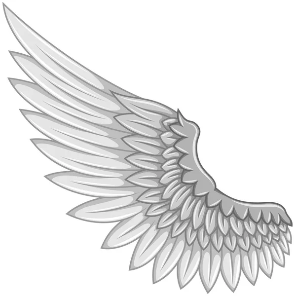 Vector Design Angel Wings Bird Wings Decoration — Wektor stockowy