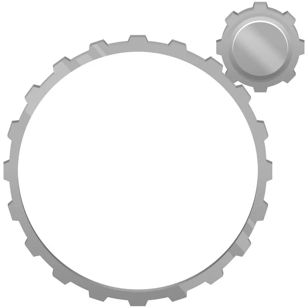 Cogwheel Mechanism Vector Design Tandwieldeel Van Een Technologisch Mechanisme — Stockvector