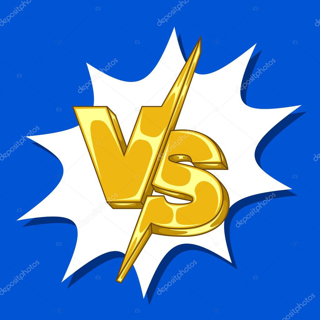 VS Typography for Sports, Fighting, Competition, Battle, Match, Game, Sport Fighting Home Screen