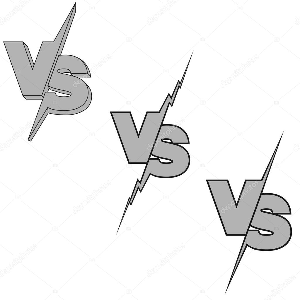 VS Typography for Sports, Fighting, Competition, Battle, Match, Game, Sport Fighting Home Screen