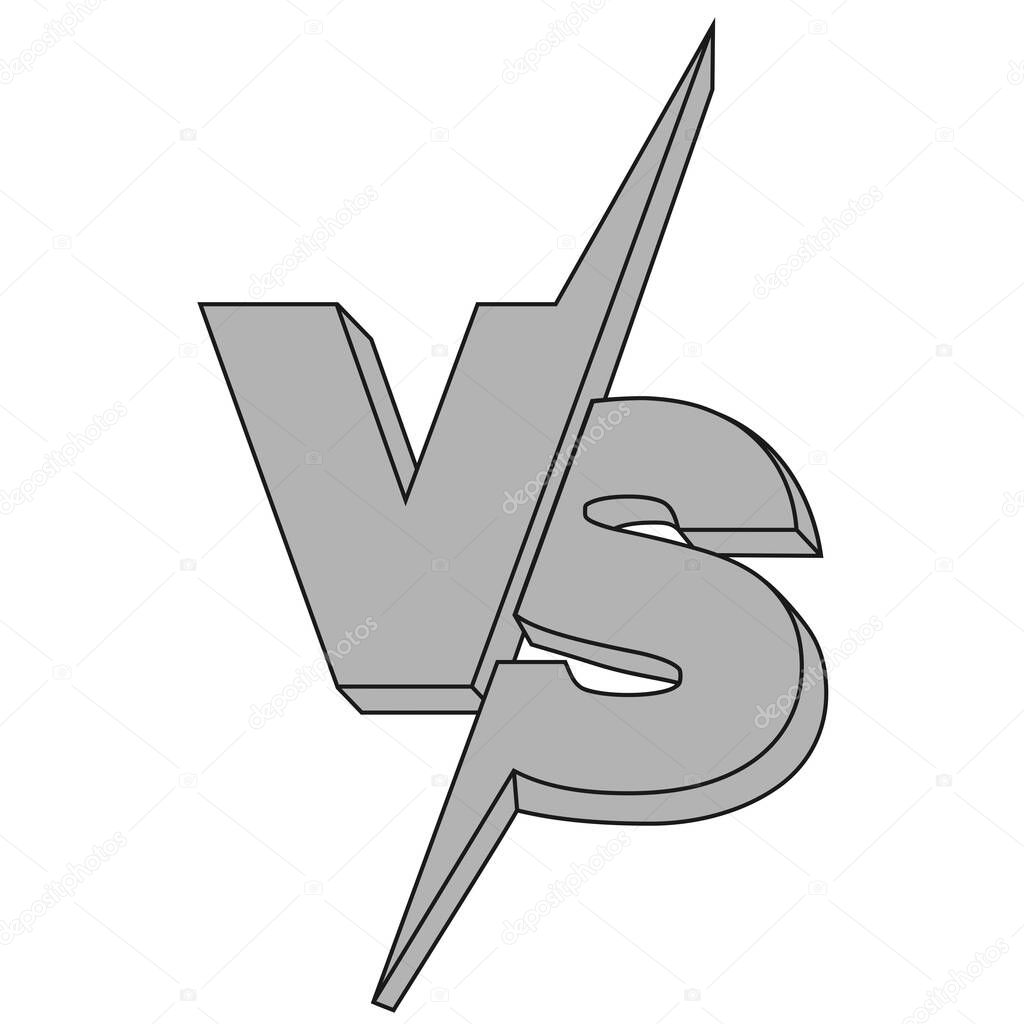 VS Typography for Sports, Fighting, Competition, Battle, Match, Game, Sport Fighting Home Screen