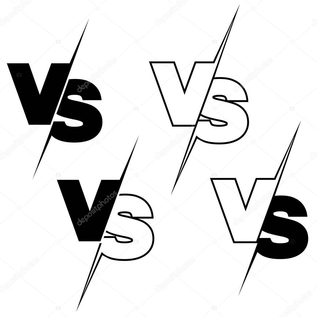 VS Typography for Sports, Fighting, Competition, Battle, Match, Game, Sport Fighting Home Screen