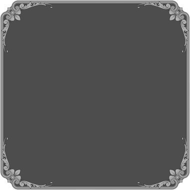 Viktorya Dönemi Dekorasyonlu Resim Çerçevesi, Çiçek, Bitki ve Elmas Dekorasyonu