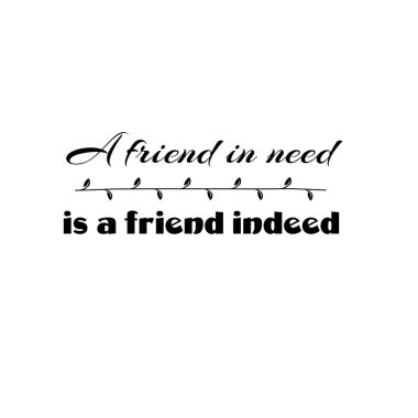 İyi arkadaşız yıldız gibi her zaman onları göremiyorum, ama onlar hep orada - güzel hat alıntı yazı. El yazısı dostluk günü tebrik kartı. Modern vektör tasarımı.