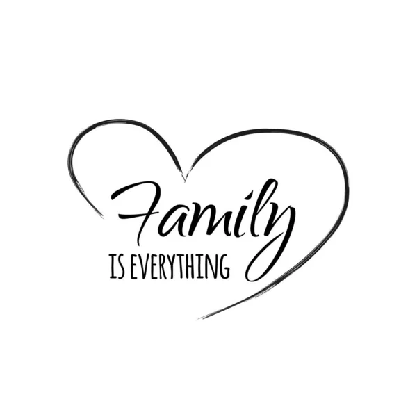 Familie Das Leben Beginnt Und Die Liebe Nie Aufhört Familie — Stockvektor