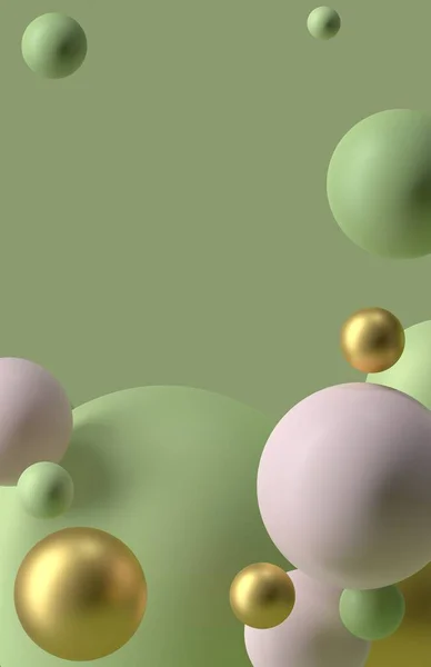 Hintergrund Mit Realistischen Kugeln Transparenten Hochglanzblasen Abstraktes Minimalistisches Design Kugelkugeln — Stockfoto