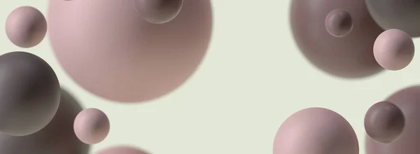 Graue Und Rosa Kugeln Abstrakter Hintergrund Darstellung Illustration Hintergrund Mit — Stockfoto