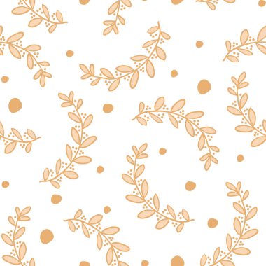 Geometrik yaprakların kusursuz desenlerinin vektör çizimi. Çiçekli organik arka plan. Düşen sonbahar yaprakları pürüzsüz desen