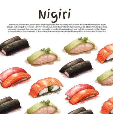 Suluboya Japon çerçevesi. El yapımı Japon nesneleri içeren çerçeve: Torii kapısı, origami kuşu, Japon bayrağı, lacky cat, Japon feneri ve fan, geyşa ayakkabıları, bonsai ağacı, koi balığı ve kiraz çiçeği. Vektör.