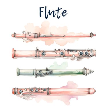 Güzel flüt Krishna Janmashtami kartı geçmişi. Vektör illüstrasyonu