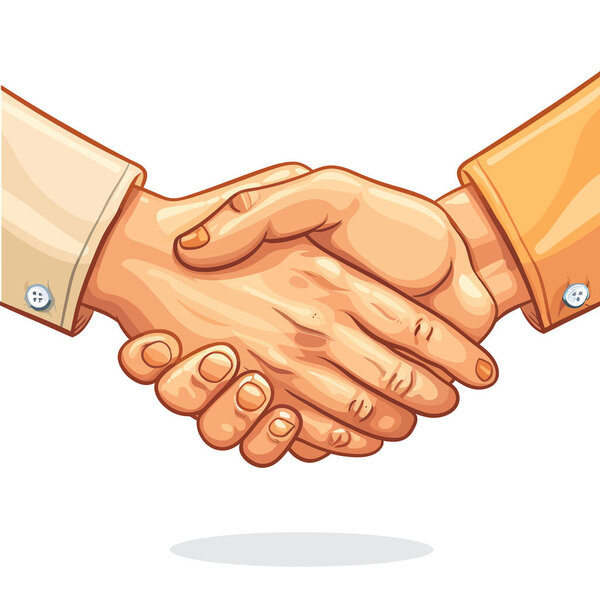 Vector illustration beautiful card for friendship day with holding promise hand. Watercolor vector illustration