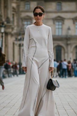 Geraldine Boublil outside Each X Other show during Paris Fashion Week Womenswear Spring Summer 2019