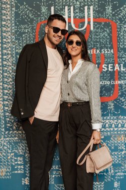 Milano Moda Haftası Kadın Giyim / Yaz 2024 'te HUI konuğu gösterisi.