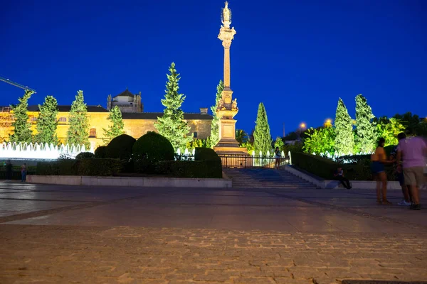 Granada Spain Сентября 2022 Года Пешеходный Ночной Центр Города Гранада — стоковое фото
