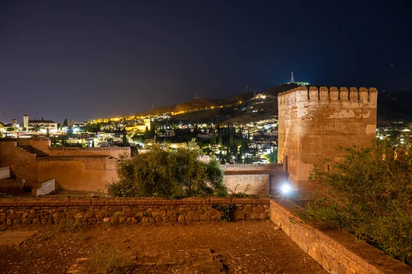 stock image GRANADA, SPAIN - SEPTEMBER 24, 2022: Ancient arabic fortress of Alhambra in Granada, Spain on September 24, 2022