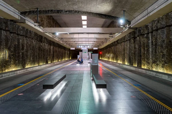 stock image GRANADA, SPAIN - SEPTEMBER 25, 2022: Metropolitan station in Granada, Spain on September 25, 2022