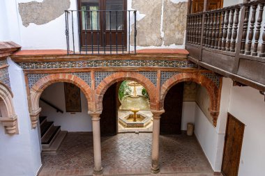 RONDA, SPAIN - OCTOBER 23, 2022: Mondragon Palace museum in Ronda, Spain on October 23, 2022
