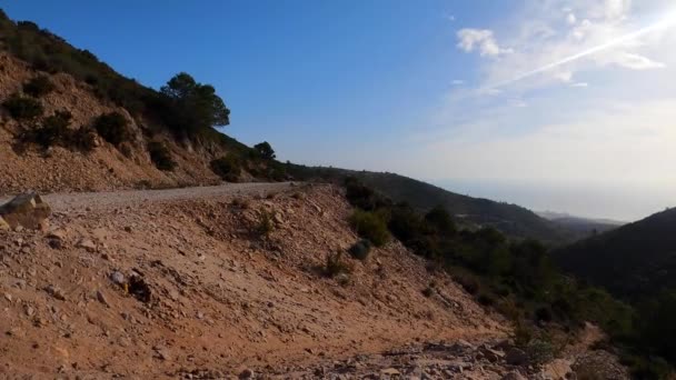 Road Mount Calamorro Malaga Costa Del Sol Spain — ストック動画