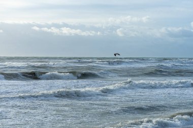 Sea storm in Torremolinos, Malaga, Spain